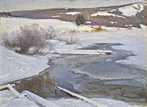 September Prints: A Cold September Day in Medelpad, 1904. Creator: Carl Johansson
