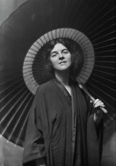 Bathrobe Prints: Coleman, C. Miss, portrait photograph, 1915 Feb. 26. Creator: Arnold Genthe