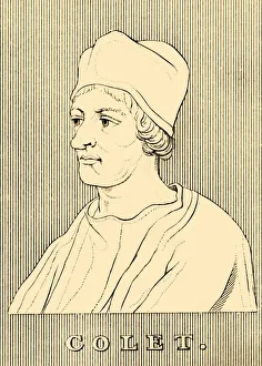 Humanism Prints: Colet, (1467-1519), 1830. Creator: Unknown