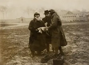 Colette Prints: Colette as reporter 'Le Matin' during the first flight of the Caudron aircraft in 1919