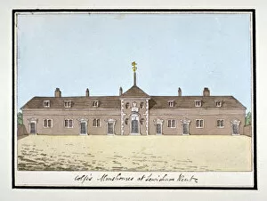 Almshouse Gallery: Colfes Almshouses in Lewisham, London, c1795
