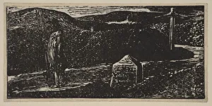 Publius Vergilius Maro Prints: Colinets Journey: Milestone Marked LXII Miles to London