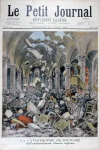 Auvergne Collection: Collapse of a church, Brousse, France, 1897. Artist: Henri Meyer