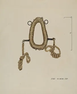 Roberta Elvis Prints: Collar For Burro, c. 1936. Creator: Roberta Elvis