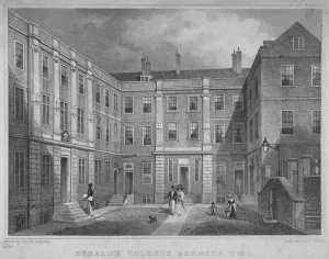 Heralds College Prints: College of Arms, City of London, 1827. Artist