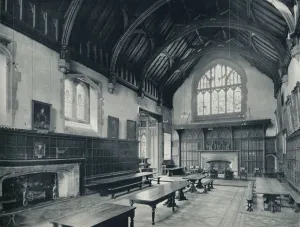 Dining Hall Gallery: College Hall, Looking West, 1926