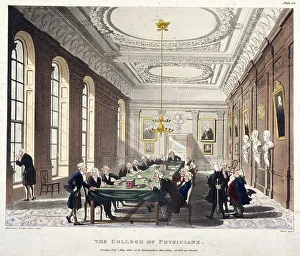 Augustus Charles Prints: College of Physicians, London, 1808. Artist: Augustus Charles Pugin