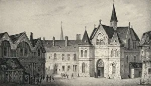 Sorbonne Prints: The College of Sorbonne in 1550, 1915