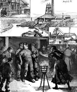 Deaths Prints: The Colliery Explosion near Accrington, 1883. Creator: William James Palmer