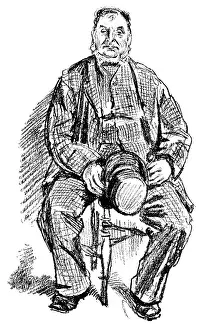 Stocks And Shares Prints: The Colliery Strike and the London Coal Exchange: captain of a collier brig