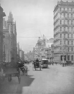Melbourne Prints: Collins Street, Melbourne, 19th century