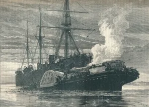 Collision of the Bywell Castle with the Princess Alice, 1878 (1906). Artist: J Nash Collision of the Bywell Castle with the Princess Alice, 1878 (1906). Artist: J Nash