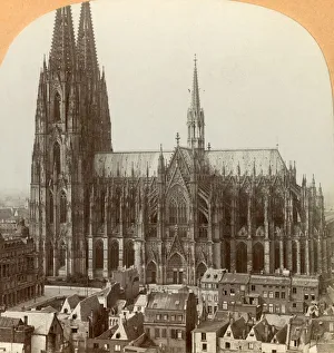 Cologne Prints: Cologne Cathedral, Cologne, Germany, c1900. Creator: Keystone View Company