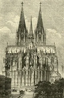 Spire Prints: Cologne Cathedral, from the East, 1890. Creator: Unknown