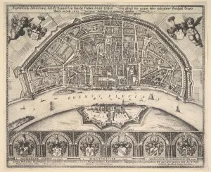 Street Plan Prints: Cologne and Deutz, 1635. Creator: Wenceslaus Hollar