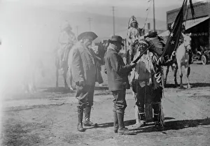Albert I Prints: Colonel Cody & Prince of Monaco, 1913. Creator: Bain News Service