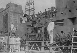 Training Ship Prints: Colonel Guthrie on U.S.S. Recruit, July 1917. Creator: Bain News Service