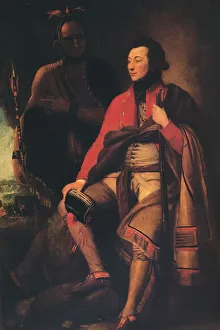 Masterpieces Of Painting Gallery: Colonel Guy Johnson and Karonghyontye (Captain David Hill), 1776. Artist: Benjamin West