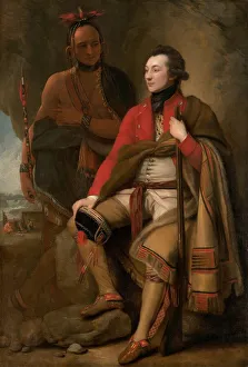 Colonel Guy Johnson and Karonghyontye (Captain David Hill), 1776. Creator: Benjamin West