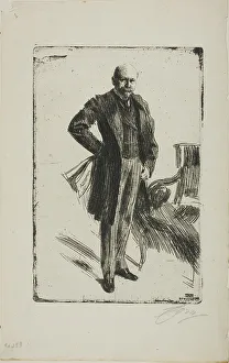 Secretary At War Prints: Colonel Lamont I (Whole length), 1900. Creator: Anders Leonard Zorn