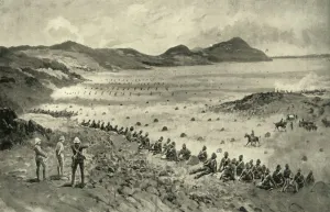 H C Seppings Wright Prints: Colonel Pilchers Attack on Sunnyside Kopje, 1900. Creator: HC Seppings Wright