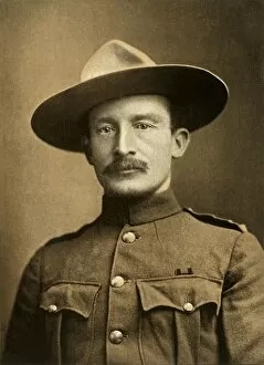 Colonel Robert S. S. Baden-Powell, The Defender of Mafeking, 1900. Creator: Elliot & Fry