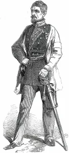 First Schleswig War Prints: Colonel Von der Tann, Chief of the Staff of General Willisen, 1850. Creator: Unknown