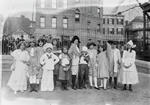 Playground Prints: Colonial Costumes -- Gaynor Park, 1913. Creator: Bain News Service