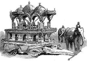 Maharaja Prints: The Colonial Exhibition, Indian section, 1886. Creator: Unknown