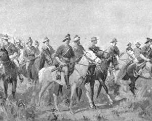 Cavalryman Prints: Colonial Troops in South Africa, 1899-1901: Australian Bushmen on the March, (1901)