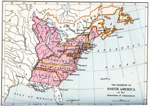John Richard Gallery: The colonies of North America at the declaration of independence, 1776 (1894)