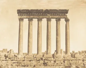 Colonnade du Temple du Soleil, a Baalbek (Heliopolis), September 15, 1850