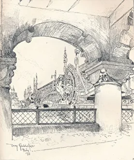 Studio Volume 20 Prints: Colonnade near the Pont des Invalides, c1900. Artist: Tony Grubhofer