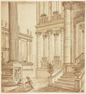 Colonnade Portico, n.d. Creator: Unknown
