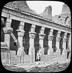 King Ptolemy Ii Prints: Colonnade of the Temple of Isis, Philae, Egypt, c1890. Artist: Trade Mark