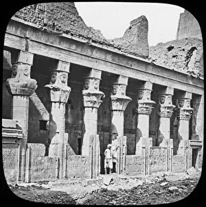 Isis Gallery: Colonnade of the Temple of Isis, Philae, Egypt, c1890. Artist: Trade Mark