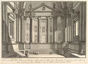 Hall Collection: Colonnaded hall according to the custom of the ancient Romans, and niches adorned with