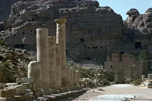 Colonnaded street in the centre of Petra