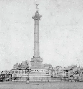 Revolution Of 1830 Prints: Colonne de Juillet, Place de la Bastille, Paris, France, late 19th or early 20th century
