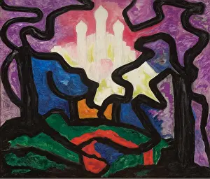 Heemskerck Prints: Color Composition No. 106, 1919. Creator: Heemskerck, Jacoba van (1876-1923)