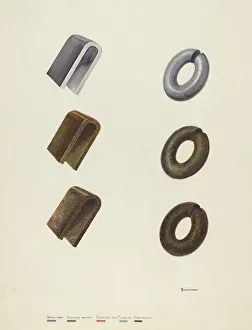 Artists Notes Prints: Color Notes on Iron, 1935 / 1942. Creator: Gerald Transpota