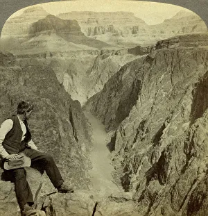 Arizona Collection: Colorado River, Grand Canyon, Arizona, USA.Artist: Underwood & Underwood