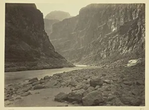 Wheeler George Prints: Colorado River, Mouth of Kanab Wash, Looking West, 1872. Creator: William H. Bell
