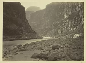Canyon Collection: Colorado River, Mouth of Kanab Wash, Looking West, 1872. Creator: William H. Bell