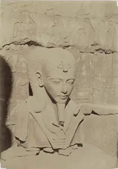 1890 Prints: Colossal Head at Karnak, 1890. Creator: Anon