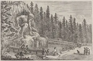 Grotto Collection: Colossal Statue of the Apennines, probably 1653. Creator: Stefano della Bella