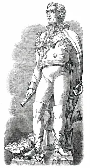 Douro Marquess Of Prints: Colossal Statue of the Duke of Wellington, 1850. Creator: Unknown