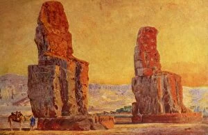 Colossus Of Memnon Gallery: Colosses of Thebes, c1918-c1939. Creator: Unknown