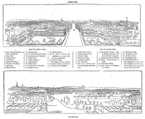 Regent Street Prints: Colosseum print - north and south views, 1844. Creator: Ebenezer Landells