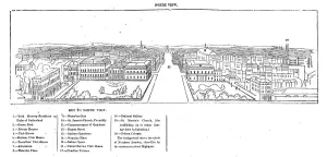 Capital City Collection: Colosseum print - north view, 1844. Creator: Ebenezer Landells